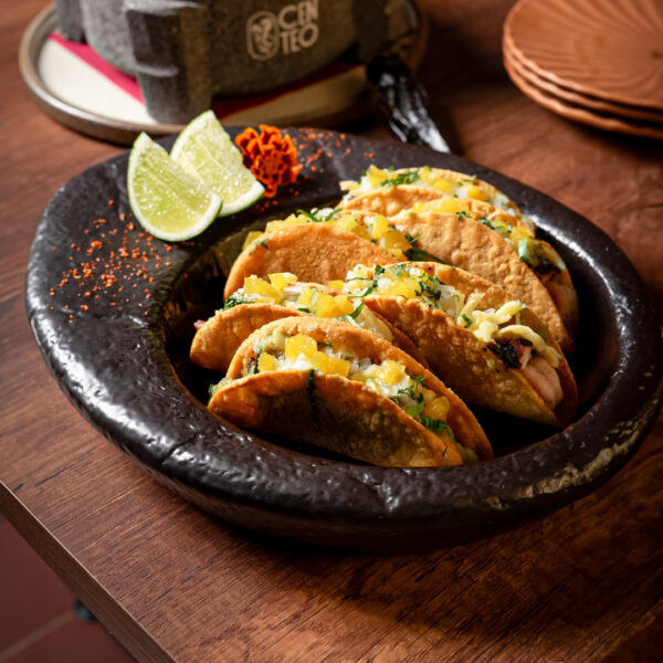TACOS PULPO Y CAMARON